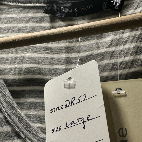 Doe & Rae Gray Striped Dress - Picture 6 of 16